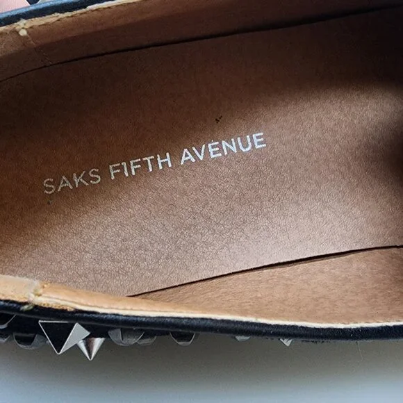 SAKS FIFTH AVENUE Men's Studded Dress Shoes - Size 9.5 - Picture 7 of 8